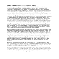 Product description - gloves