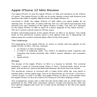 Apple iPhone 12 Mini Review.