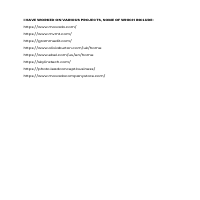 Prevous Project Links