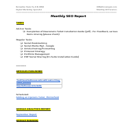 Monthly SEO Services