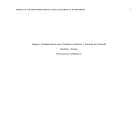 Impact of iniationan violence i sport
