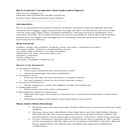 Bank Consumer Complaint Dashboard Report