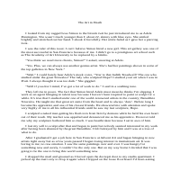 The Art In Death - She found inspiration in a brutal way.