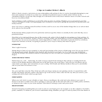 5 Ways to Combat Writer's Block