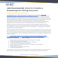 [Synthesized] HFW - Job Scorecards
