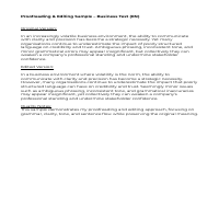 Proofreading & Editing Sample – Business Text (EN)