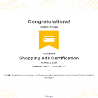 Google Ads Shopping Certified Campaign Manager