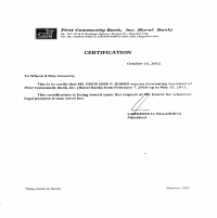 Accounting Assistant in a bank