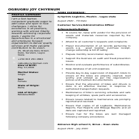 This is a resume I did for a client