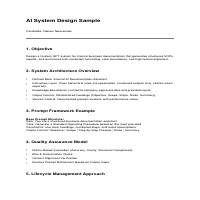 AI System Design Sample
