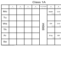 timetable