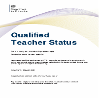 Fully Qualified English Teacher