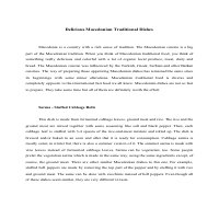 Text about Macedonian dishes + grammar/vocabulary exercises