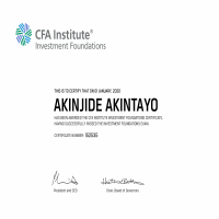 CFA: Investmen Foundations Certificate