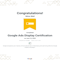Google Ads Display Certification