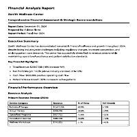 Simple financial report