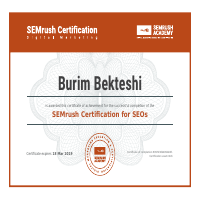 SEMRush Certification for SEOs