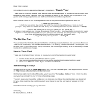Thank You Letter for Dentist