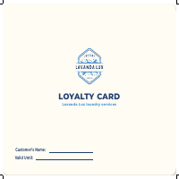 Loyalty Card - Laundry shop