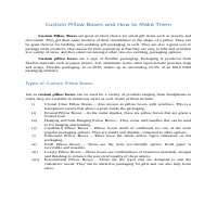 For a packaging company