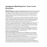 Instagram Marketing