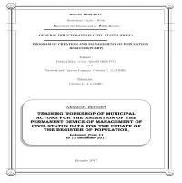 Cover of a Mission report