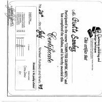 Certificate of Computer Graphics