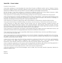 Cover Letter