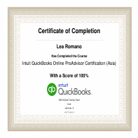 QuickBooks ProAdvisor Certificate