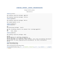Compare lasso, ridge  and net elastic regression
