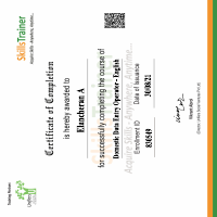 Data Entry Operator certificate