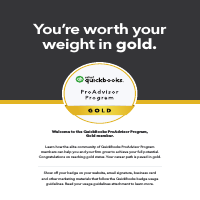QuickBooks Online Golden Badge 
