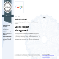 Google Project Management Certification