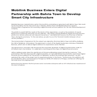 Mobilink - Bahria Town - Newsletter Article