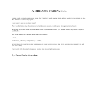 A short poem, dreaming of a past love