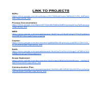 Project Management Projects