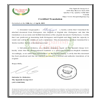 Sample transcription and translation Portuguse to English 