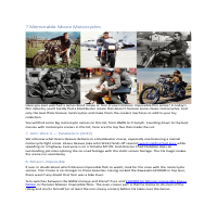 7 Memorable Movie Motorcycles