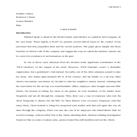 MICHAEL SPARK CASE STUDY