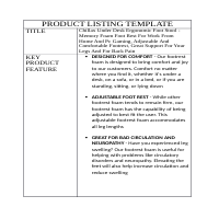 Amazon Product Listing Sample Work