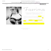 Belly Dance Website—Home Page