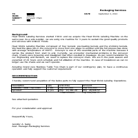 Justification Report