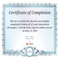 Lead Generation Certificate
