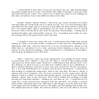 Dating, but not yet - An Essay