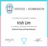My Facebook Group and Page Moderator Certificate