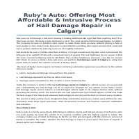 Press Release- Hail Damage Repairs in Calgary
