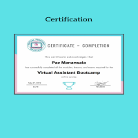 VA Certificate