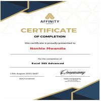 Excel 365 advanced certificate 