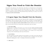 SEO informative article (dentists and orthodontists