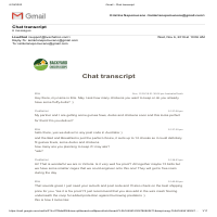 Chat transcripts - 